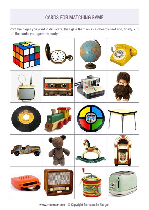 Matching games for Seniors .